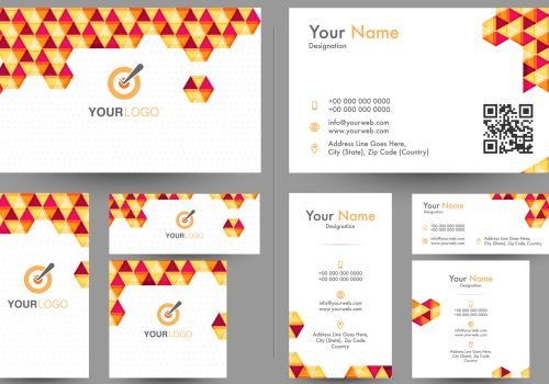 Creative Business Card, Visiting Card or Name Card set with front and back page view.